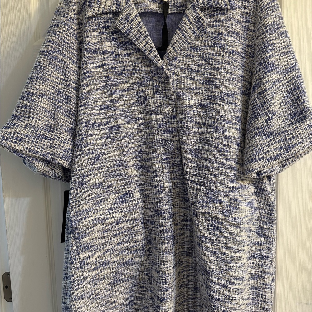 Weathered Blue Tweed Claire Dress *NWT*